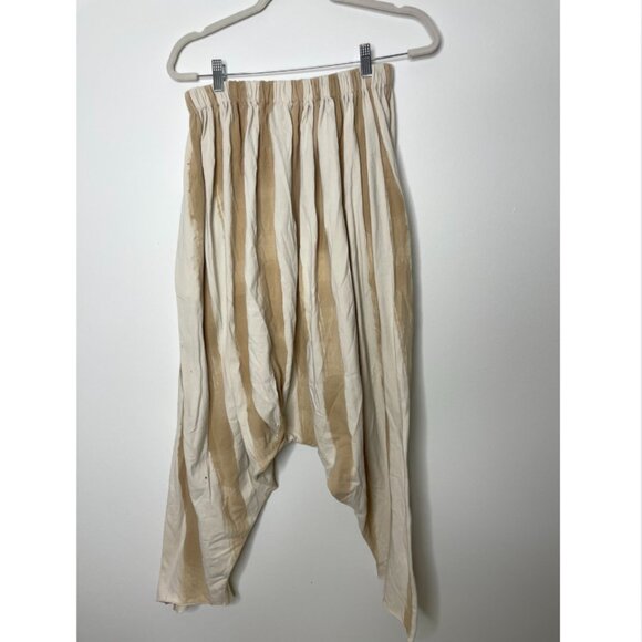 STATE Stripe Harem Drop Crotch Pants L - Picture 2 of 9
